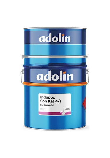 Adolin Epoksi Boya Gri Ral 7040 Sertleştirici Dahil Takım 2.5 KG