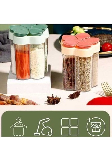 Pazly Gri Beşi Bir Arada Mutfak Baharat Kutusu, Tuz Tankı, Ev Baharat Tankı, Mutfak Malzemeleri Gri Gri