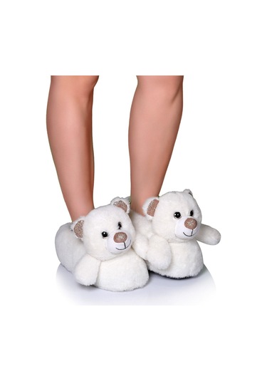 Bear Sevimli Ev Terliği Panduf 36/41-3670 Beyaz