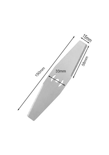Ruicoo 150mm Çelik Çim Biçme Bıçakları, 5 Adet, Uzun Ömürlü Ve Keskin