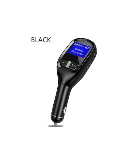 Araç Fm Verici Bluetooth Kiti Araç Şarj Cihazı Usb Bağlantı Noktası Ses Radyo Lcd Ekran Mp3 Çalar Telefon Handsfree Araç Kiti