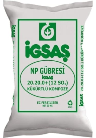 20.20.20 Kükürtlü Taban Gübresi Kompoze Bitki Gübresi 20 KG