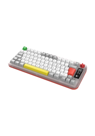 Reflect 75 Sessiz Ekranlı Şarjlı Kablosuz Bluetooth+2.4ghz Rgb Oyuncu Klavyesi Q Membrane Klavye