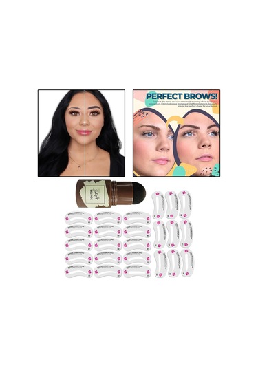 Suntek Kaş Pudrası Damga Şekillendirme Kiti, Kaş Şablonları