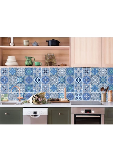 Tink Mavilim Desenli Pvc Karo Diğer