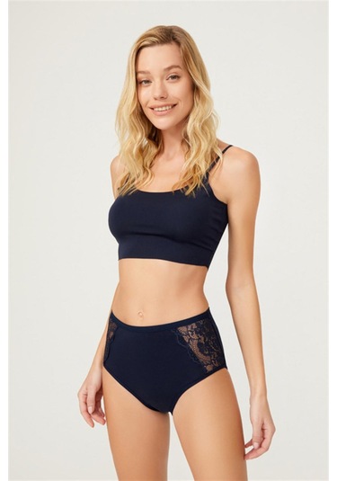 Dantel Detaylı Klasik Pamuklu Bato Külot 7'li Paket Çok Renkli 1 Çok Renkli