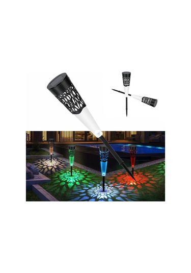 Mighty 6 Li Paket Rgb Çok Renkli Güneş Yolu Güneş Enerjili Bahçe Aydınlatma Solar Bahçe Süsü Set - Tekli Set