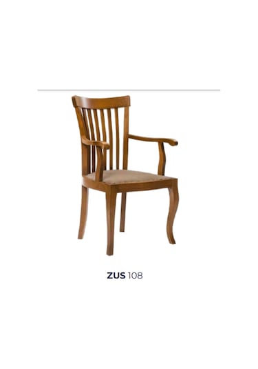 Bengimobilya Sandalye Zus108 Torna Çıtalı Model Tam Kolçak Kayın Retro Iskelet
