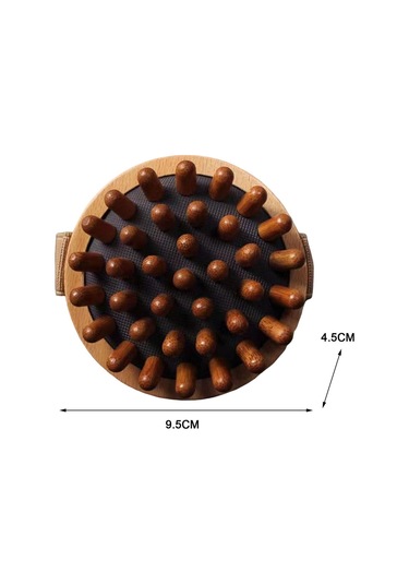 Homyl Kol Bel Bacak Için Ahşap Masaj Sırt Kas Taşınabilir Kahverengi