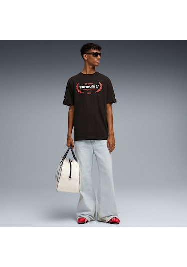 Puma F1 Essentıals Graphıc Erkek Tişört 632652 01 SIYAH