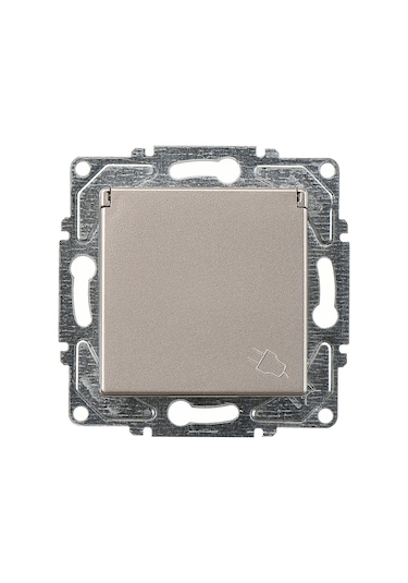 Günsan Eqona Mocha Kapaklı Topraklı Priz Mekanizma