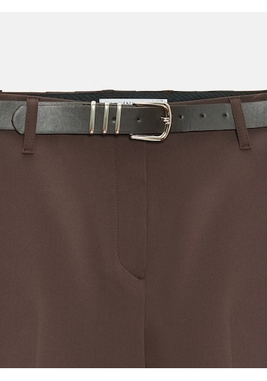 Dilvin 72640 Düz Paça Pantolon-kahve Kahve