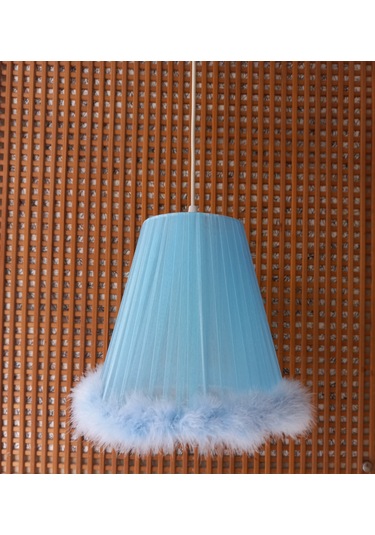 N-04 Mavi Organze Yatak Odası Çocuk Ve Bebek Odası Avize Mavi