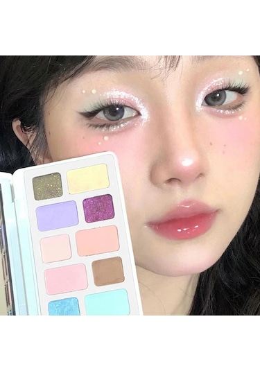 Dıkalu 16 Renk Göz Farı Paleti Profesyonel Kadın Makyaj Uzun Ömürlü İnci Parlak 08 01