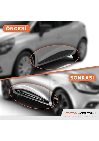 intakrom Renault Clio 4 Krom Yan Kapı Çıtası 4 Parça 2012-2021- Hb-Sw N11.2658