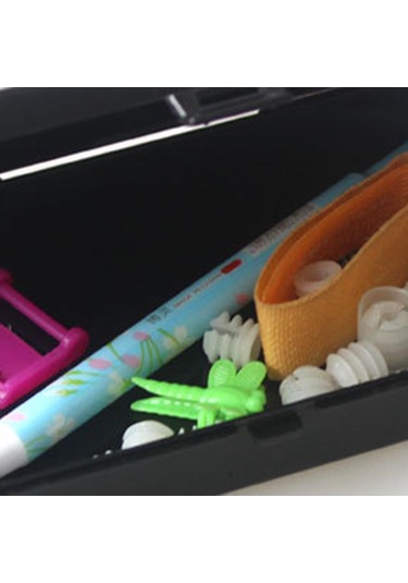 Ganzhoushop Taşınabilir Şeffaf Kalem Düzenleyici Tutucu Kozmetik Saklama Kutusu 5.31' X 3.22' X 1.18' Ofis Yurt Banyo Mutfak Beyaz