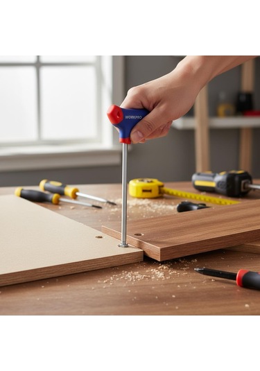 Workpro Wp200543 8 Parça Cr-v T Tipi Uzun Delikli Torx Profesyonel Allen Anahtar Takımı