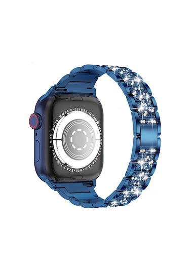 Apple Uyumlu  Watch Seri 42/44 Mm Metal Three Beads Set Kol Kordon (522685426)-Çeşitli Renk