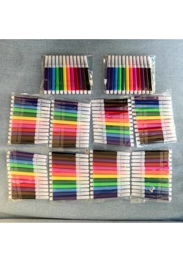 Fochsia 60lı 6 Renk Mini İşaretleme Kalemleri Seti Çizim Not Okul