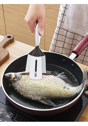 Cbtx Paslanmaz Çelik Çift Taraflı Et Spatula Maşası