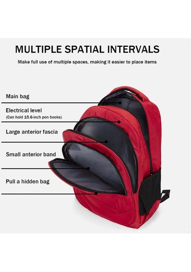 Teltree Hırsızlığa Karşı Dayanıklı Laptop Çantası, Erkek Ve Kadınlar İçin Şık Ve Konforlu Okul Sırt Çantası, Nylon Malzeme Siyah