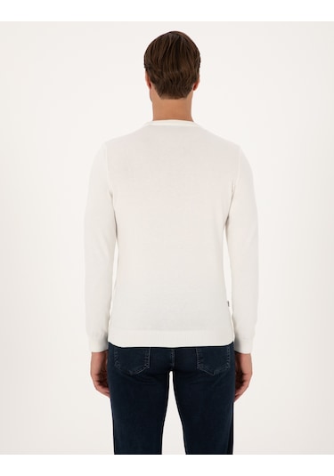 Pierre Cardin Erkek Ekru Kazak /triko 50315509-vr019 Ekru