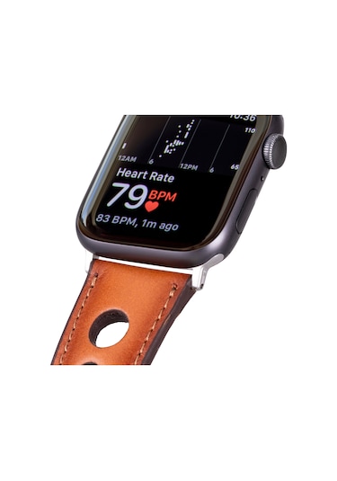Alpıne Siena Tan Hakiki Deri Apple Uyumlu Watch Kordonu - 44/45/46/49mm