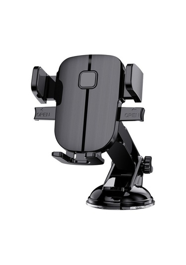 Dancemonkey Araba Teleskopik Tutucu, Vantuzlu Cep Telefonu Tutucu, Uygun Her Model, Koyu Renk, Aracında Kullanım Siyah