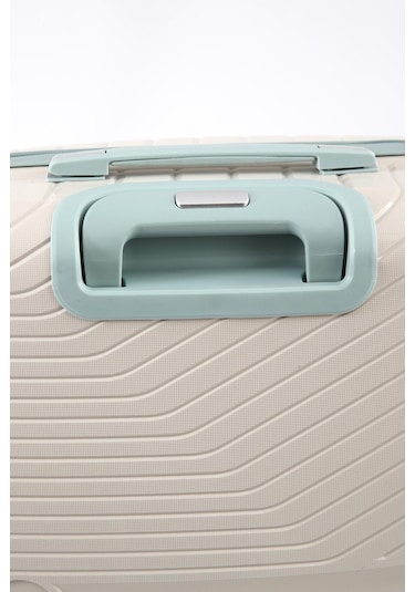 Ççs 5239 Polipropilen 3 Lü Valiz Seti Beyaz-mavi Beyaz - Mavi