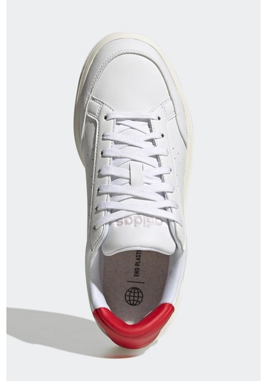 Adidas Nova Court Vegan Leather Sneaker Günlük Beyaz Deri Ayakkabı Beyaz