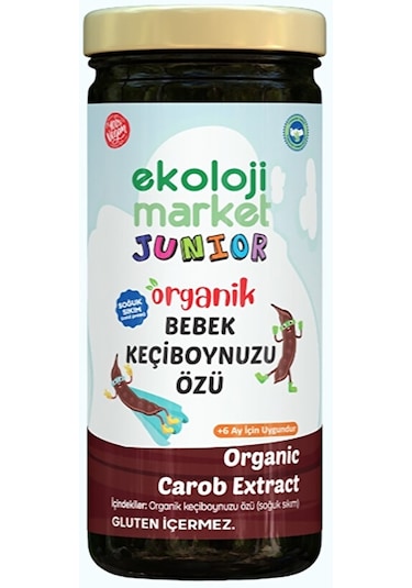 Ekoloji Market Organik Çiğ Tahin 230 G + Organik Keçiboynuzu Özü 290 G