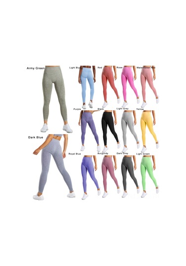 Skycity Yoga Pantolonu - Yüksek Bel Esnek Spor Taytı - Mor Renk - Rahat Ve Şık Mor