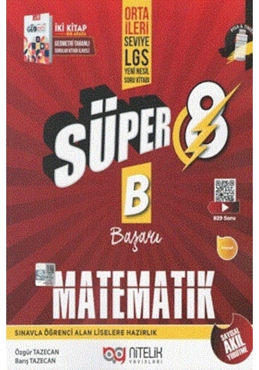 Nitelik Süper 8. Sınıf Matematik B Başarı Orta - İleri Seviye