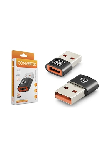 Lebron Cnr30 Type-c Dişiden Usb 3.0 Erkeğe Dönüştürücü Adaptör - 6a Hızlı Veri Transferi