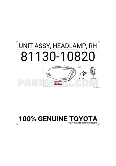 Japon Starlet P9 43891 1996-1999 Far Sağ Oem No:8113010820