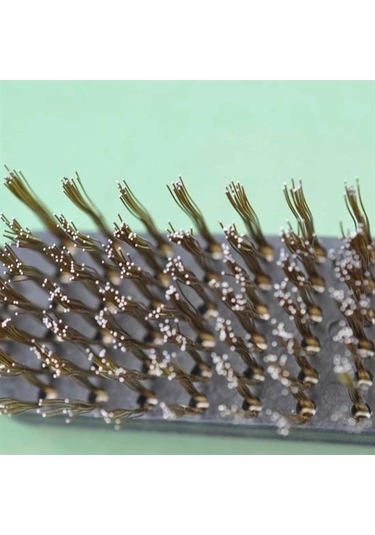 Metal Tel Fırça Plastik Saplı Pas Kir Sökme Temizleme Fırçası 1 Battery