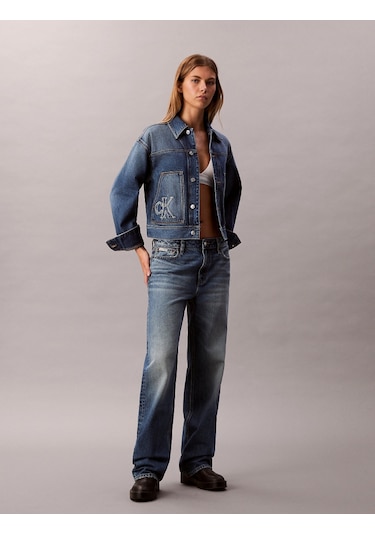 Calvin Klein Workwear Ck Sanded Blue Kadın Mavi Ceket Lv047e906g-3nl Mavi