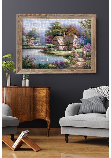 Anatolian 1500 Parçalık Puzzle - Kuğular ve Kır Evi 4529