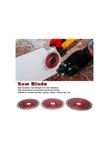 Maiyame 3 Adet Elmas Testere Bladesı Seti - Mermer, Seramik, Granit Ve Tuğla Kesim Aracı - Yumuşak Kesim, Isı Dağılımı Ve Az Titreşim Özellikleriyle
