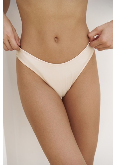 Bintang Düz Kesim Bej Bikini Altı Bej