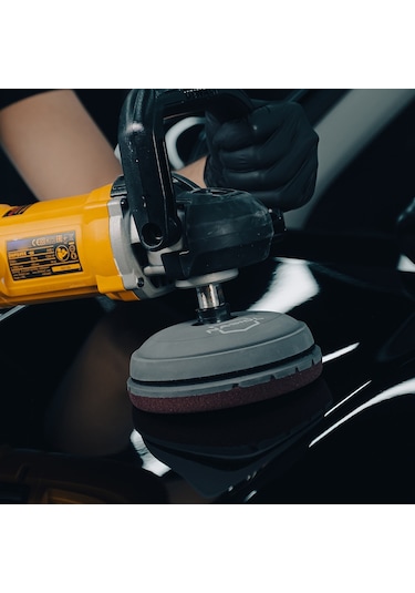 Nasiol Cırtlı Polisaj Tabanı-125/145mm-Araç Pasta Cila Polisaj Aplikatörü-Sünger ve Keçelerle Uyumlu