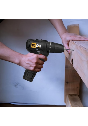 Cat DX1160 12V 2.0AH Li-ion Çift Akülü Darbeli Matkap + DA01901 32 Parça Aksesuar Seti