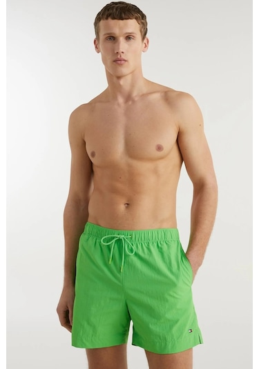 Tommy Hilfiger Classics Men's Swimming Reguler Fit Shorts Erkek Deniz Şortu Yeşil