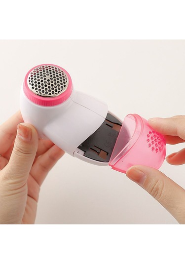 Padalink Ev İçin Pilli Elektrikli Tüy Kesici - Kumaş Telli Döküntü Temizleyici Makinesi Pil Yok - Kırmızı