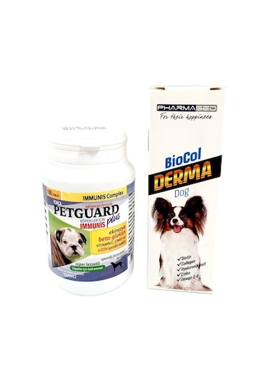 Pharmased Köpekler İçin Biocol + Petguard Immunis Beta Glukan Tablet
