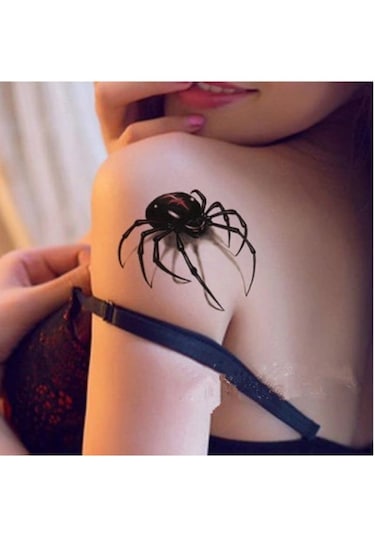 3d Örümcek Geçici Dövme Kol Dövmesi Tattoo Dört Figür