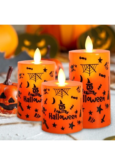 Suntek Led Sütun Mum Tatil Arifesi 3-adet-karışık-boyut