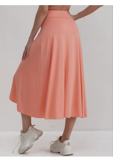 Kadın Cep Detay Taytlı Sandy Etek Pembe