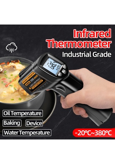 Maiyame Aneng Th103 Entegre Enstrüman -20 C 380 C Sıcaklık Ölçer, Entegre Ve Ev Kullanıma Uygun, Lcd Ekranlı, Pil Dahil Değil, Siyah