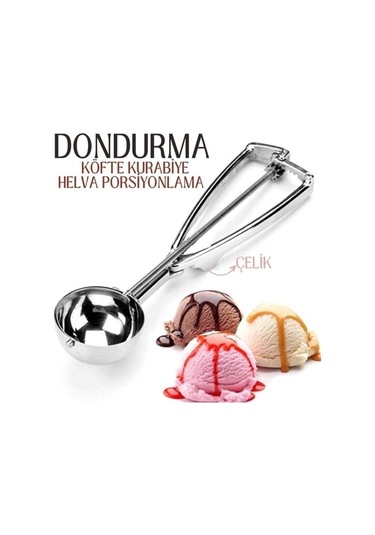 Dondurma Porsiyonlama Kaşığı Kurabiye Köfte Helva